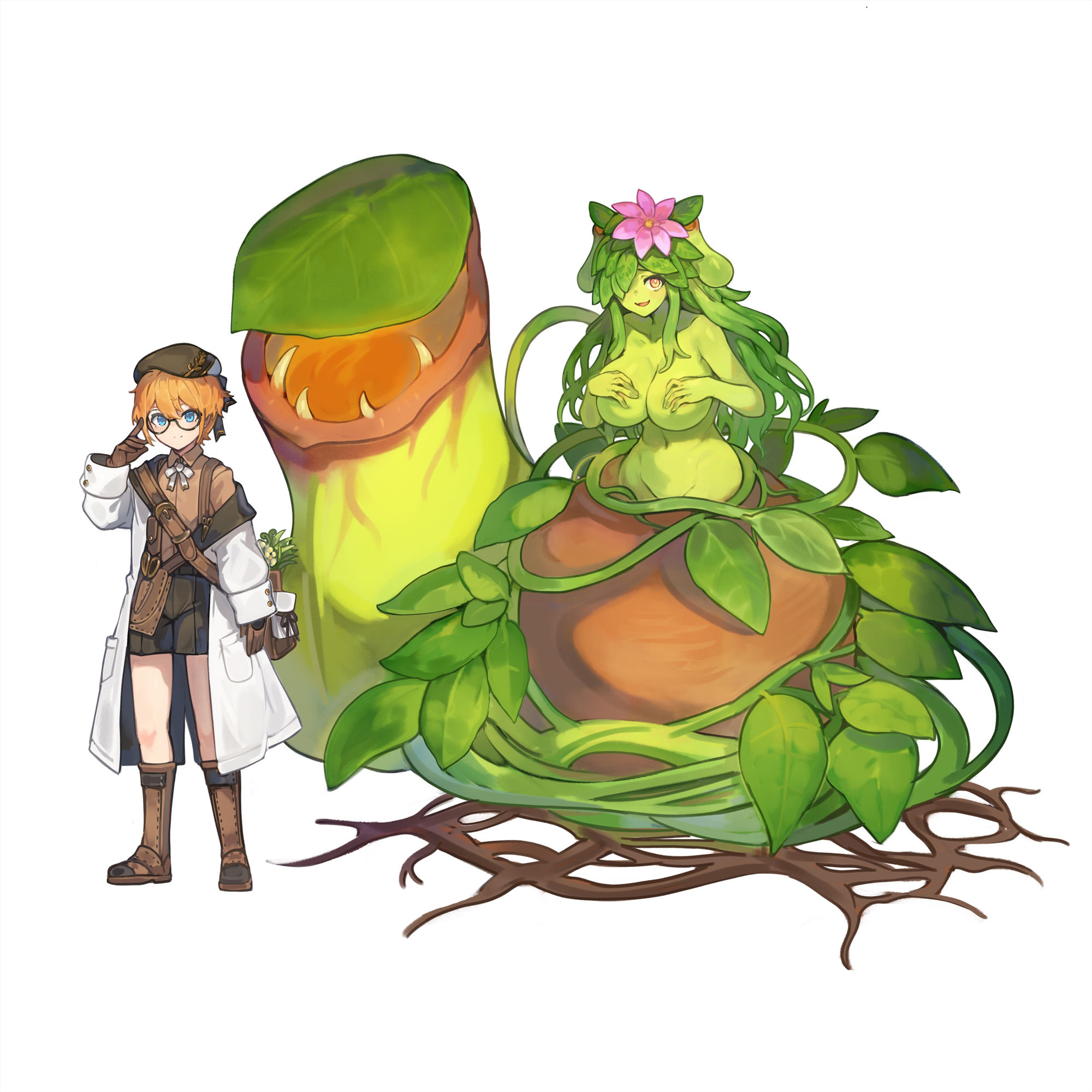 サンプル画像2:モンスター娘に襲われるASMR〜アルラウネのラウニカ編〜【ルート分岐あり】(人間以外) [d_564106]