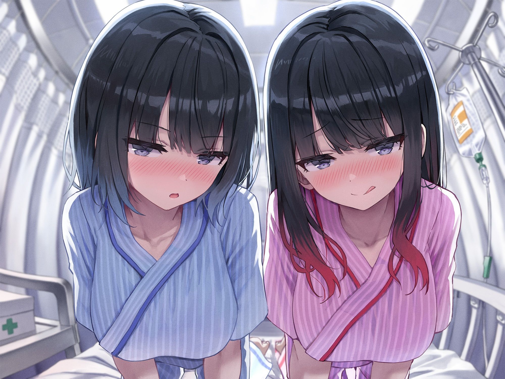 サンプル画像4:【全編ぐっぽり両耳奥舐め】耳舐め発情ウイルス「ミミナメンザ」〜耳舐め欲求が止まらなくなるウイルスに感染した気だるげダウナー系双子に毎日ぐっぽり耳奥犯●れる日常〜(J〇ほんぽ) [d_565027]