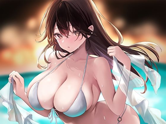 サンプル画像2:こっそりだらイチャ夏休み。彼女のどすけべお姉ちゃんとナイトプールで密着誘惑えっち【オホ声】(あまとろすいーつ) [d_567976]