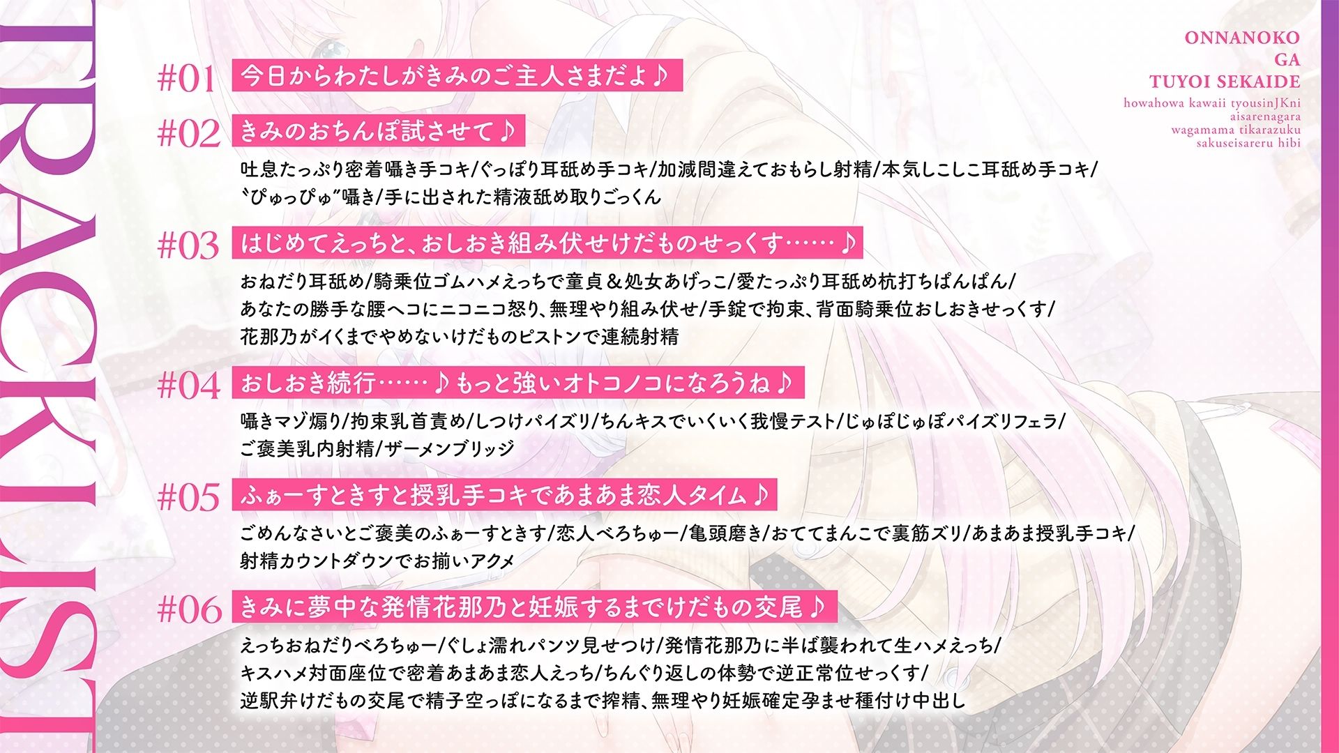 【上位存在×愛され完全敗北♪】オンナノコが強い世界で、ほわほわ可愛い長身 JK に愛されながらわがまま力ずく搾精される日々【密着組み伏せ KU100】 | Baked Strontium