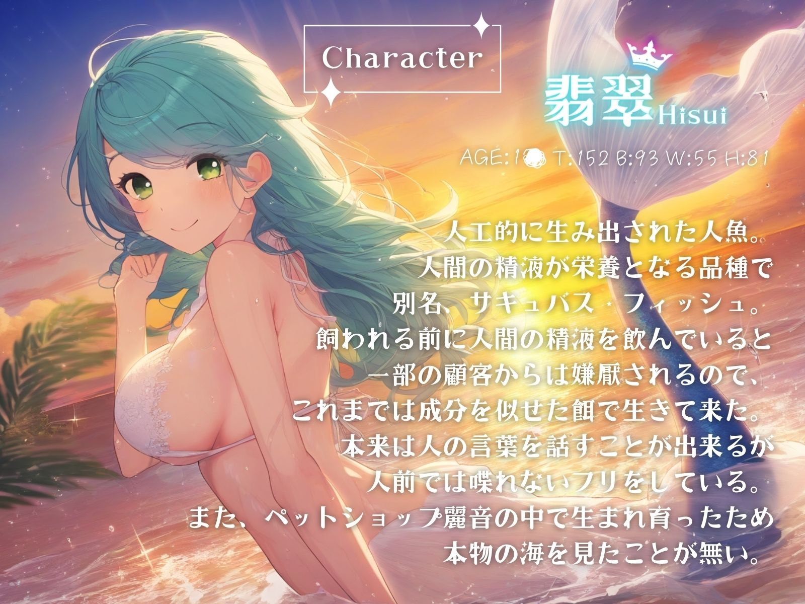 サンプル画像2:人魚姫〜サキュバス・フィッシュ〜(ファムファタール総合案内所) [d_569102]