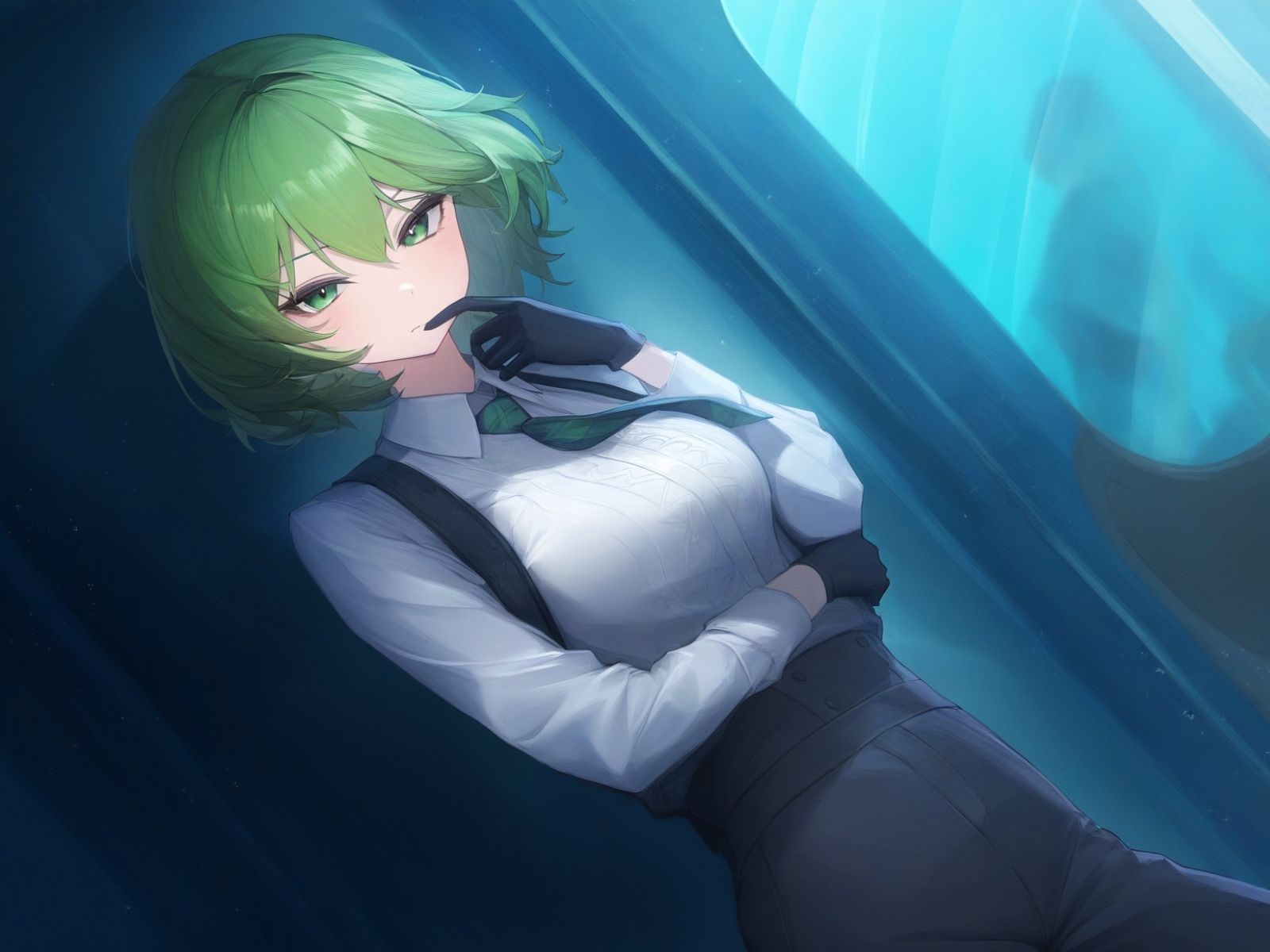 サンプル画像4:探偵、式ノ島織/(ファムファタール総合案内所) [d_569118]