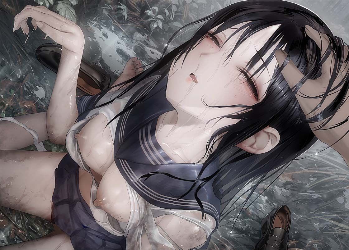 サンプル画像1:雨濡れJKレ〇プ2【フォーリーサウンド】(テグラユウキ) [d_572470]