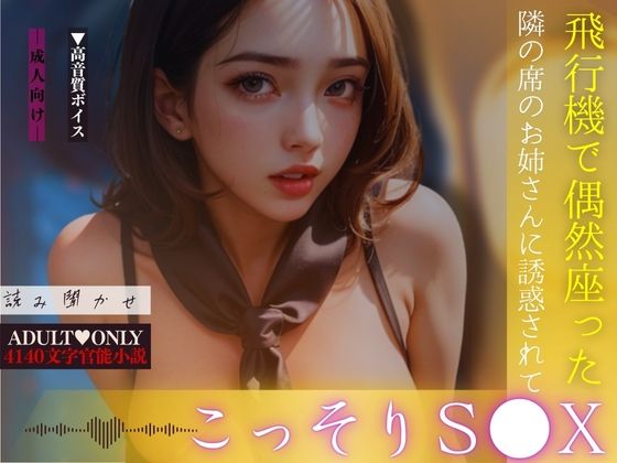 飛行機で偶然座った隣の席のお姉さんに誘惑されてこっそりS●X