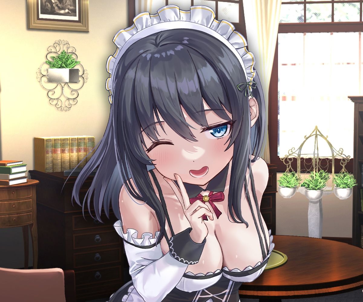 サンプル画像6:【お試し価格】お屋敷メイド絆の両耳おちんちん♪ささやきちゅっちゅ手コキ(DL製作班) [d_575983]