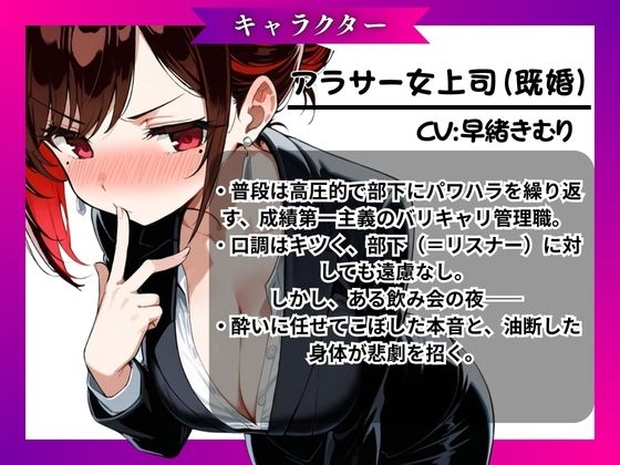 サンプル画像3:『上司が部下にこんなことされて・・・』強気な上司が酔いの末に見せた弱さにつけこまれ堕ちていく＜バイノーラル＞(イタズラ屋) [d_579097]