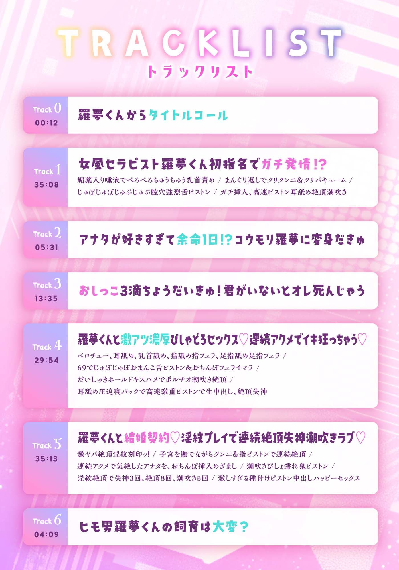 【CV.一条ひらめ】オノマトペいーっぱい♪淫魔の羅夢くん♪潮吹き聖水まん汁、全部まとめていただきます♪ 画像5