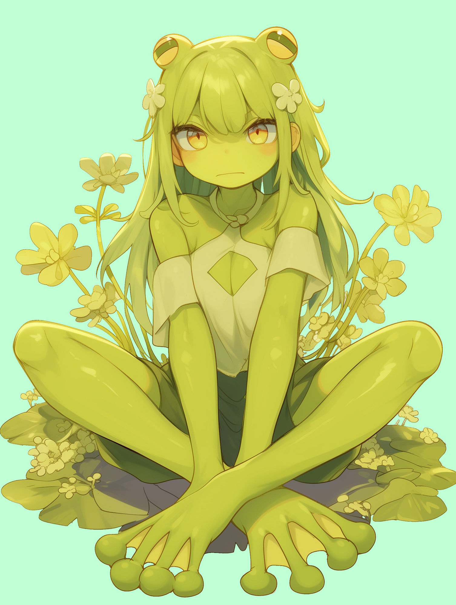 サンプル画像1:【短編集】モンスター娘達の特殊足コキ(靴下フェチ) [d_581408]