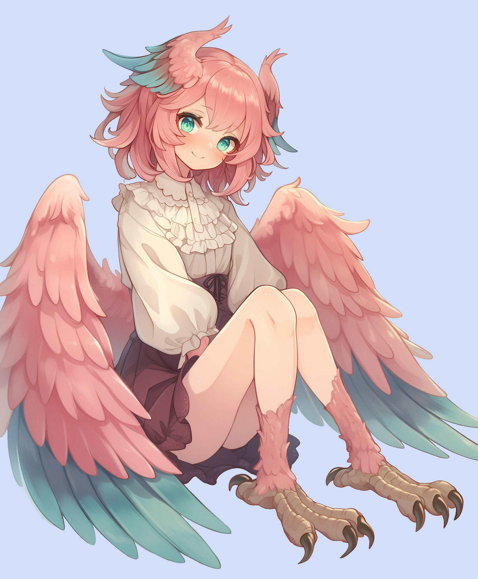 サンプル画像2:【短編集】モンスター娘達の特殊足コキ(靴下フェチ) [d_581408]