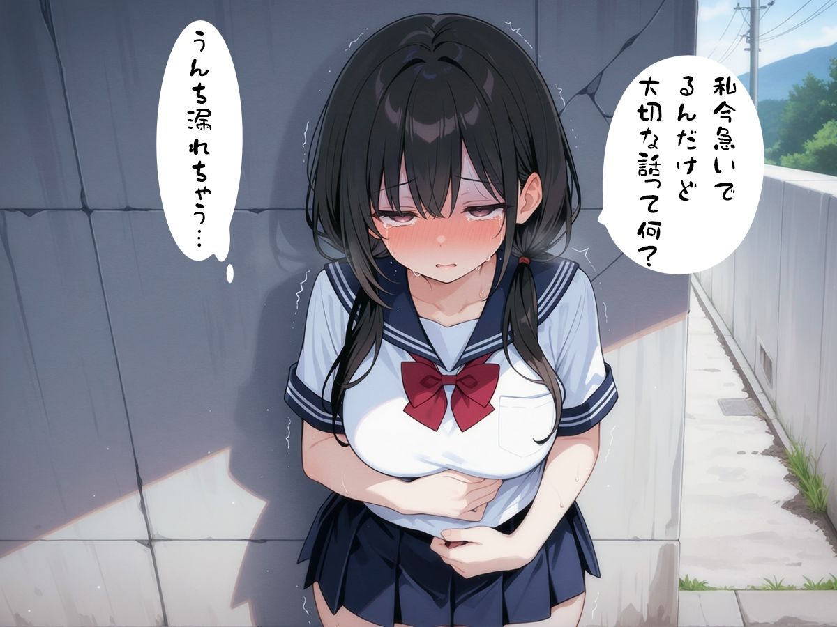 サンプル画像2:至急便所『大腸から始まる恋愛』〜うんち我慢してる女の子に告白！！告白成功するまで絶対に逃さない〜(ブリブリブリズム) [d_585336]