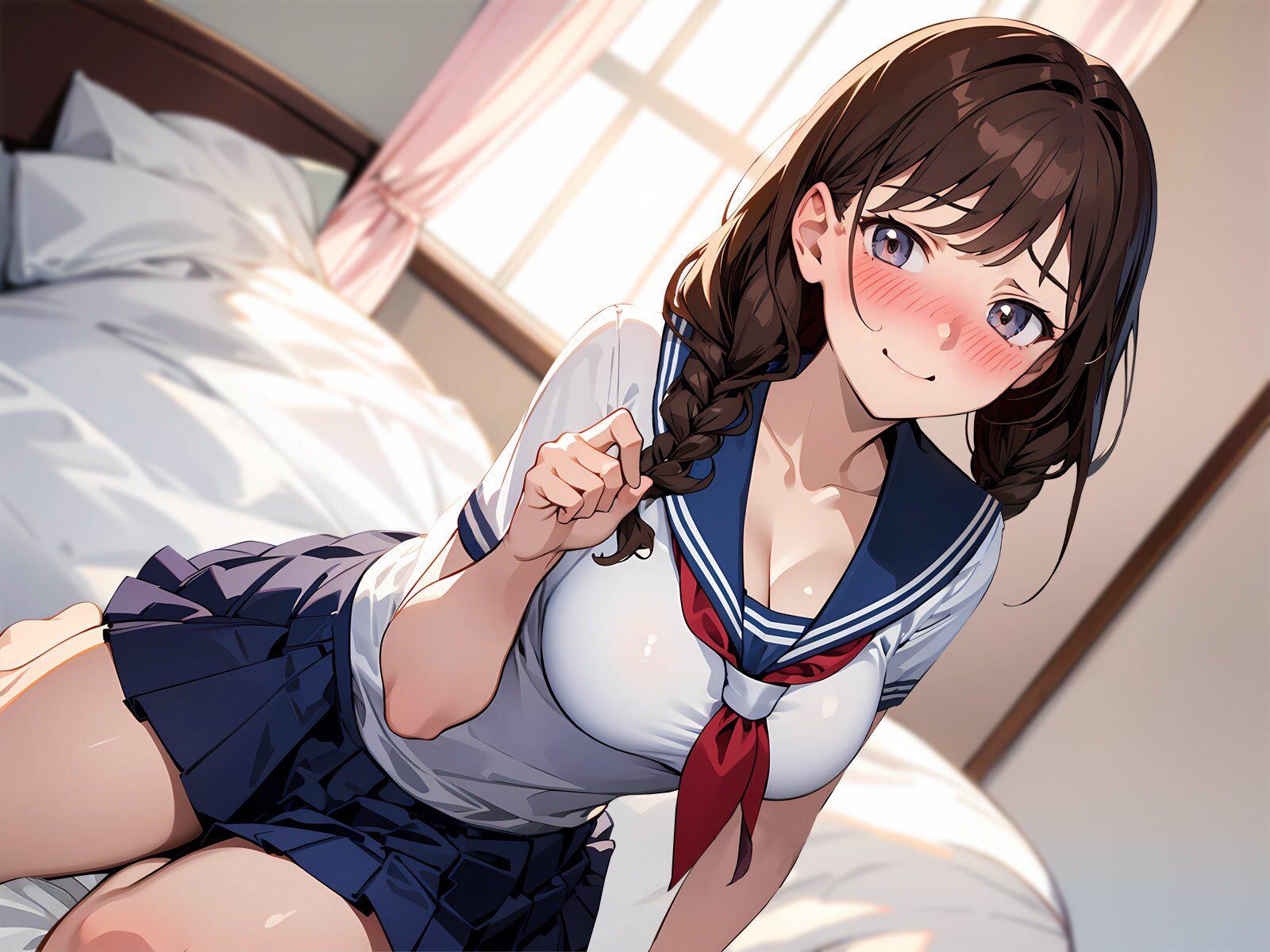 サンプル画像4:全肯定JK彼女と放課後あまあま密着初えっち〜制服姿でお◯んこグチョ濡れオホ絶頂〜(ちゃんとぴ発電所) [d_589725]