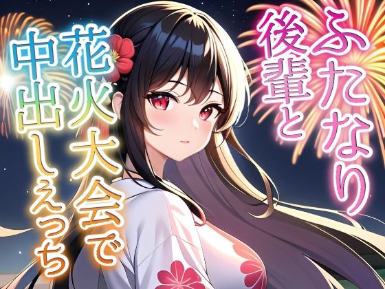 【ふたなり百合】クールビューティー後輩に迫られて花火大会で中出しセックス！