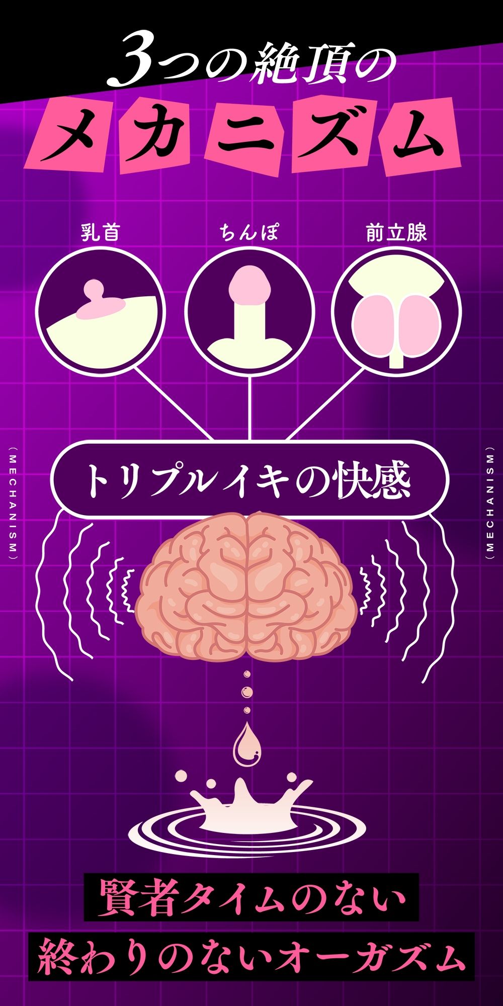 サンプル画像3:ゼロから始める乳首イキ習得術！もう射精は不要になる？〜快感無限ループ♪ 乳首・前立腺・ち●ぽで絶頂トリップ〜(空心菜館) [d_594527]