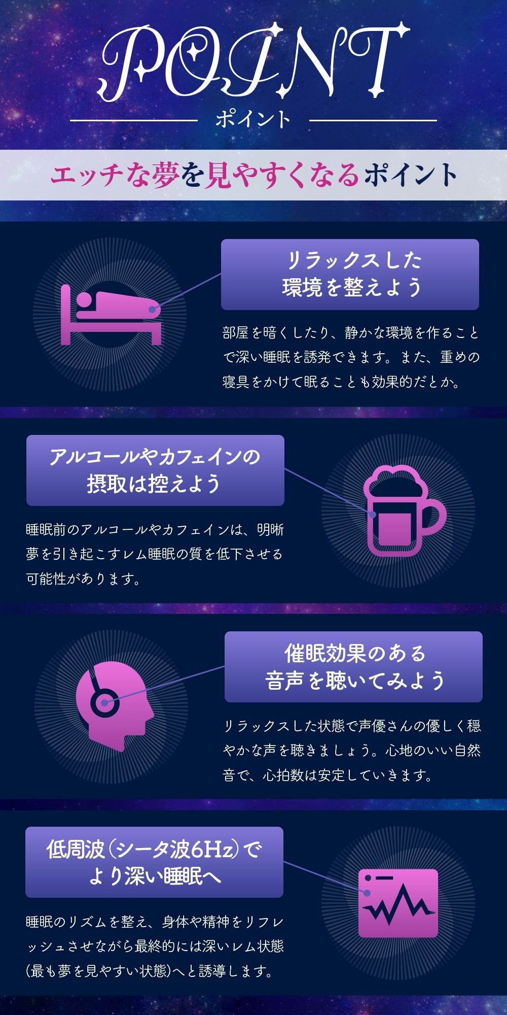 サンプル画像3:【夢精・明晰夢】夢見る射精〜力の抜けきったアナタに淫らな言葉が降り注ぐ〜feat.涼花みなせ(シロイルカ) [d_594554]