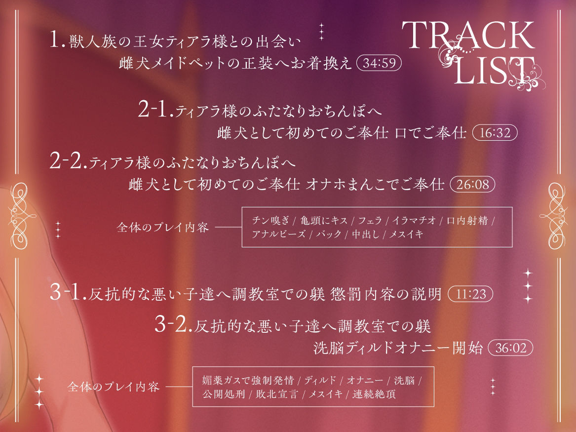 サンプル画像5:【他種族崇拝×雌化調教】高貴なケモ耳ふたなり王女様による劣等種族雌マゾペット化調教(ヒット＆アウェイ) [d_594656]