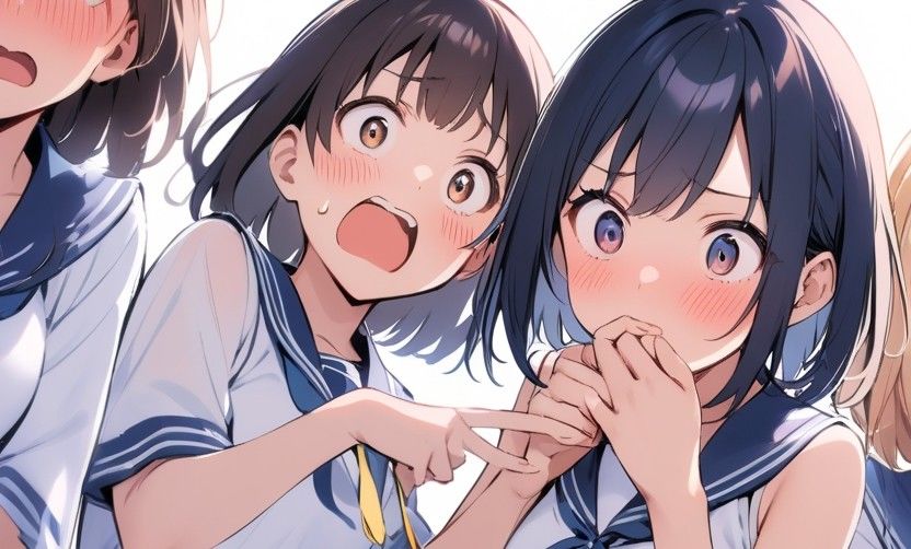 サンプル画像2:CFNM体験談  夏川由希の短小包茎を笑った体験  教室て脱がされて女子の前で強●オナニー(CFNM女学園) [d_597071]