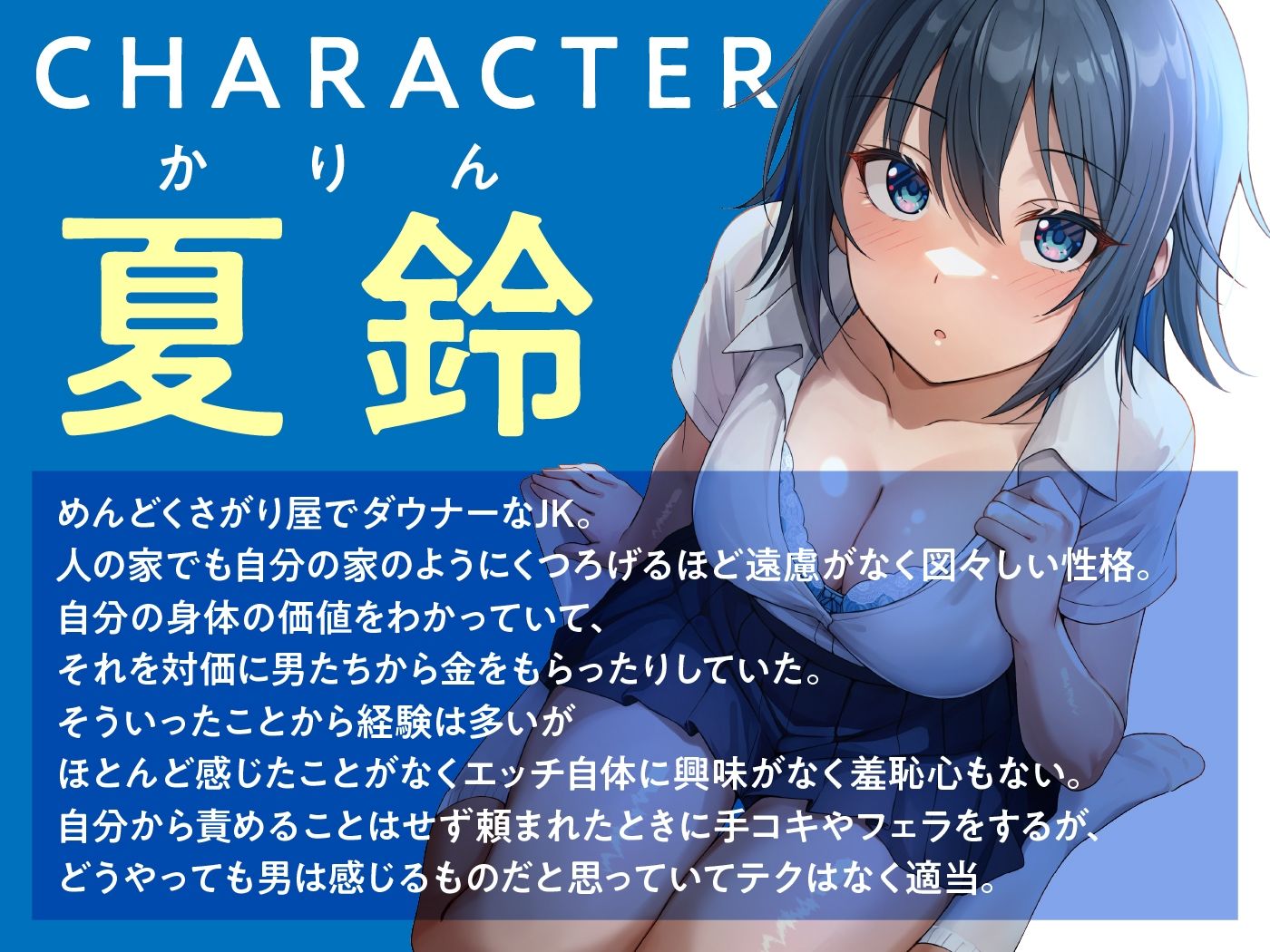 サンプル画像2:入り浸りダウナーJKが事務的SEXできなくなるまで執拗責めで弱点開発(東京録音堂) [d_597289]