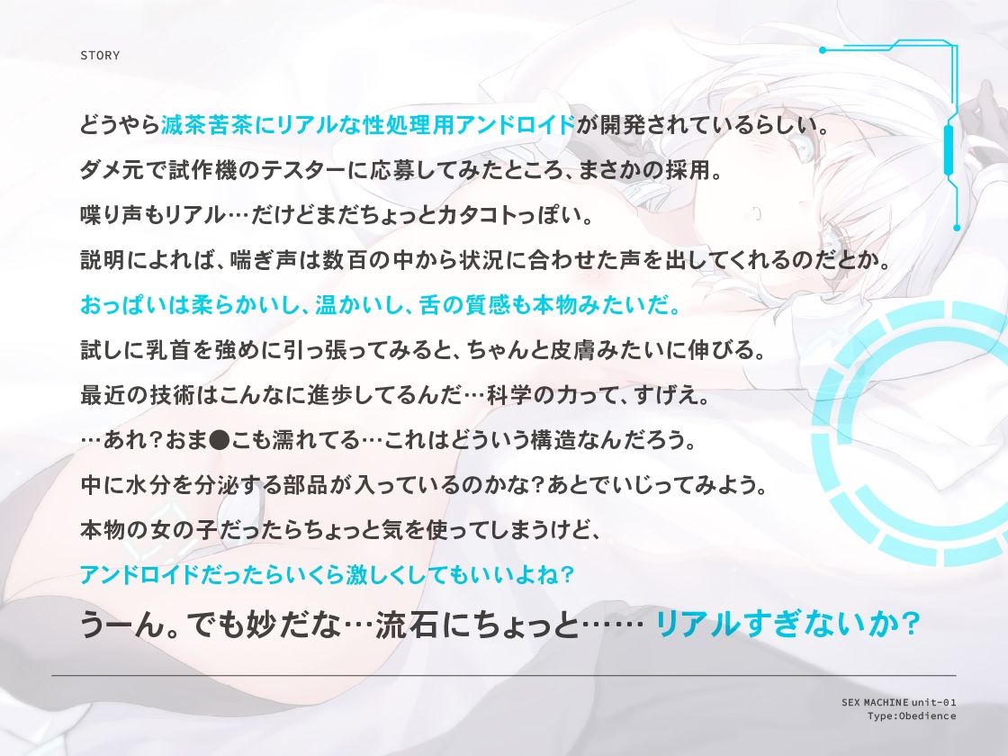 セックスマシーン1号:従順型 〜リアルすぎて怪しいセクサロイドが我が家に届きました〜 画像1