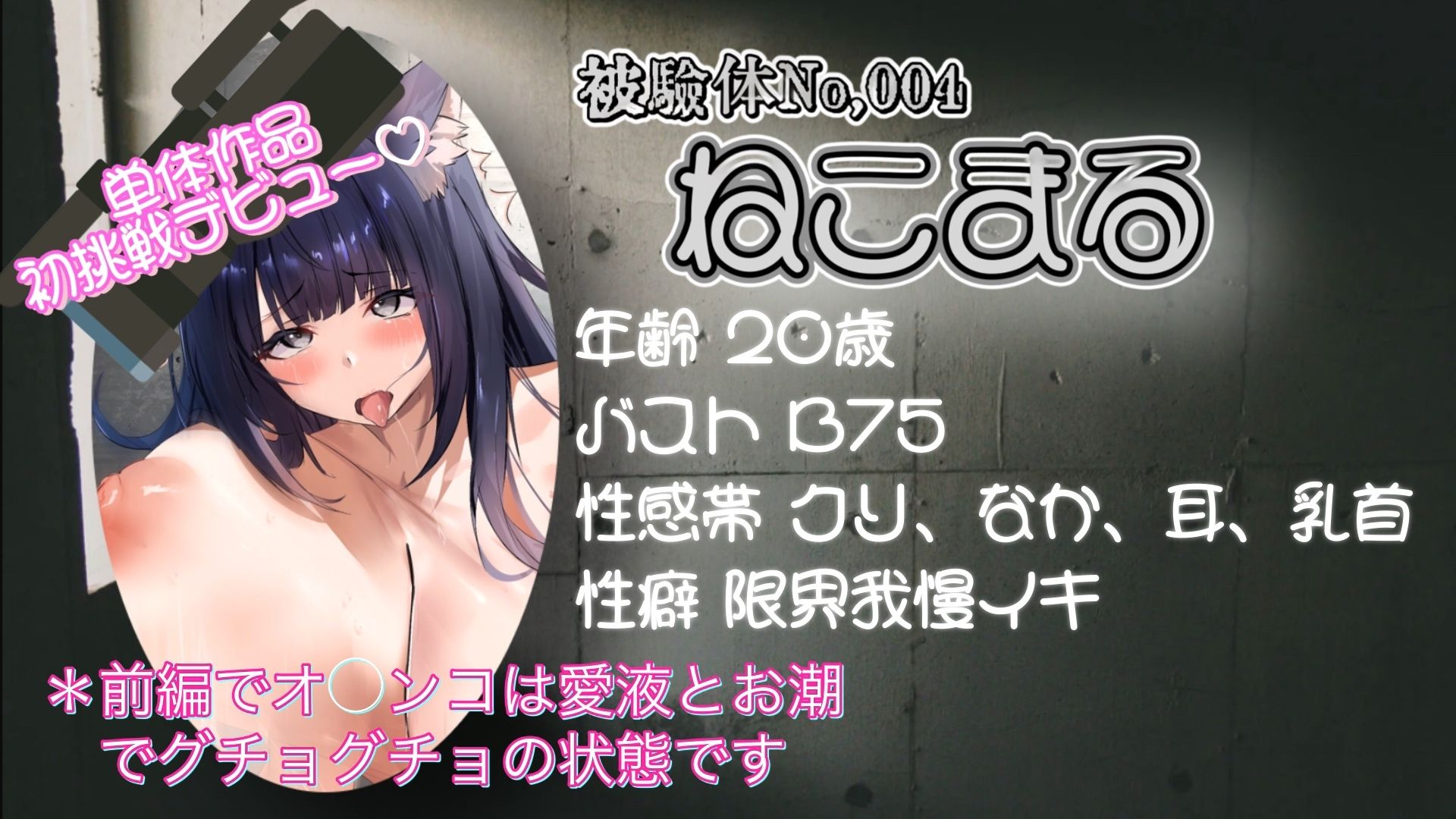 『女体快楽実験場』 被験体No,004「ねこまる」Stage,1後編 画像2