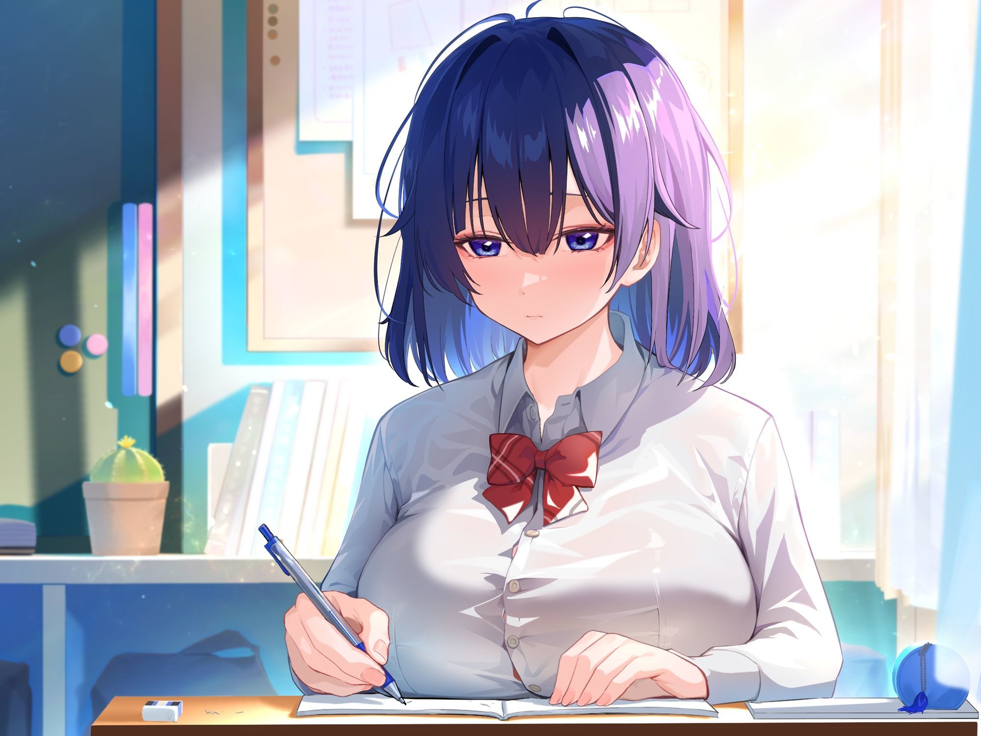 サンプル画像4:【早期購入EXトラック付き！！】処女確定？？脱いだら凄いクラスの地味な人見知りJKとの孕ませ学園性活  〜普段は静かな陰キャJKから漏れるお下品喘ぎ声〜(サークル名ao) [d_609267]