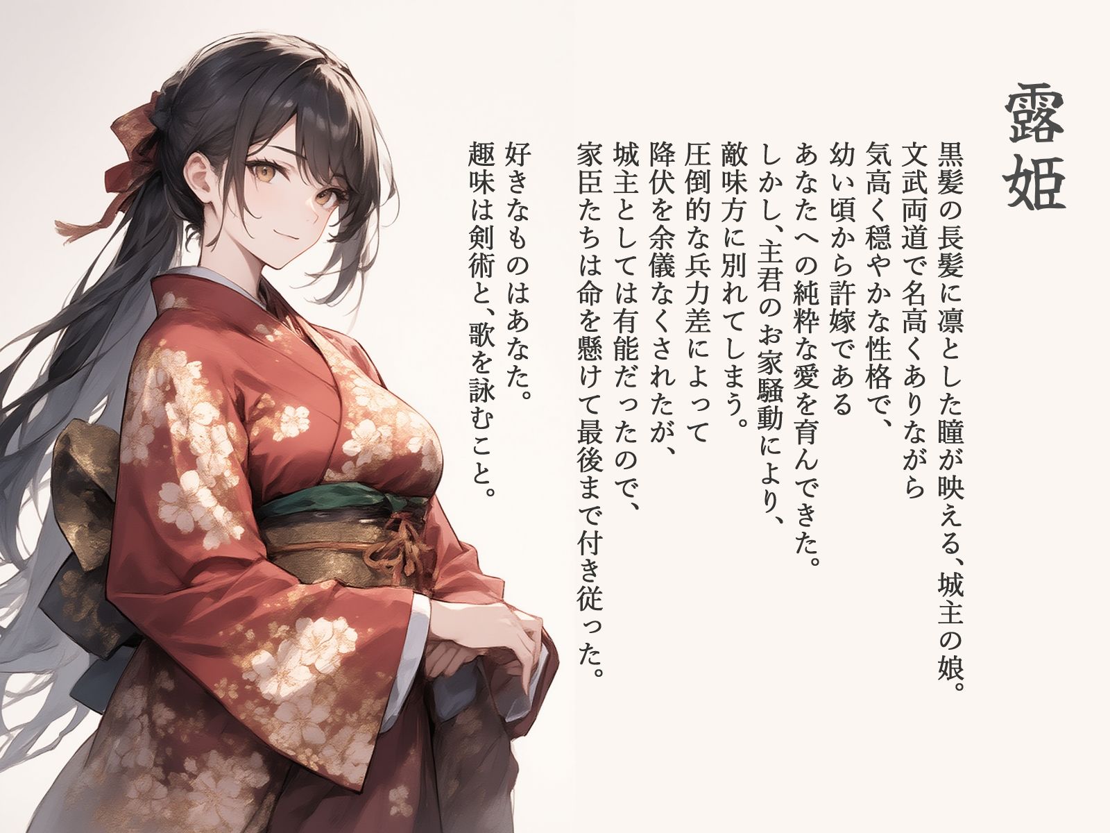 サンプル画像2:露姫哀歌【戦国×ASMR】(ゆずゆず製作所) [d_611610]