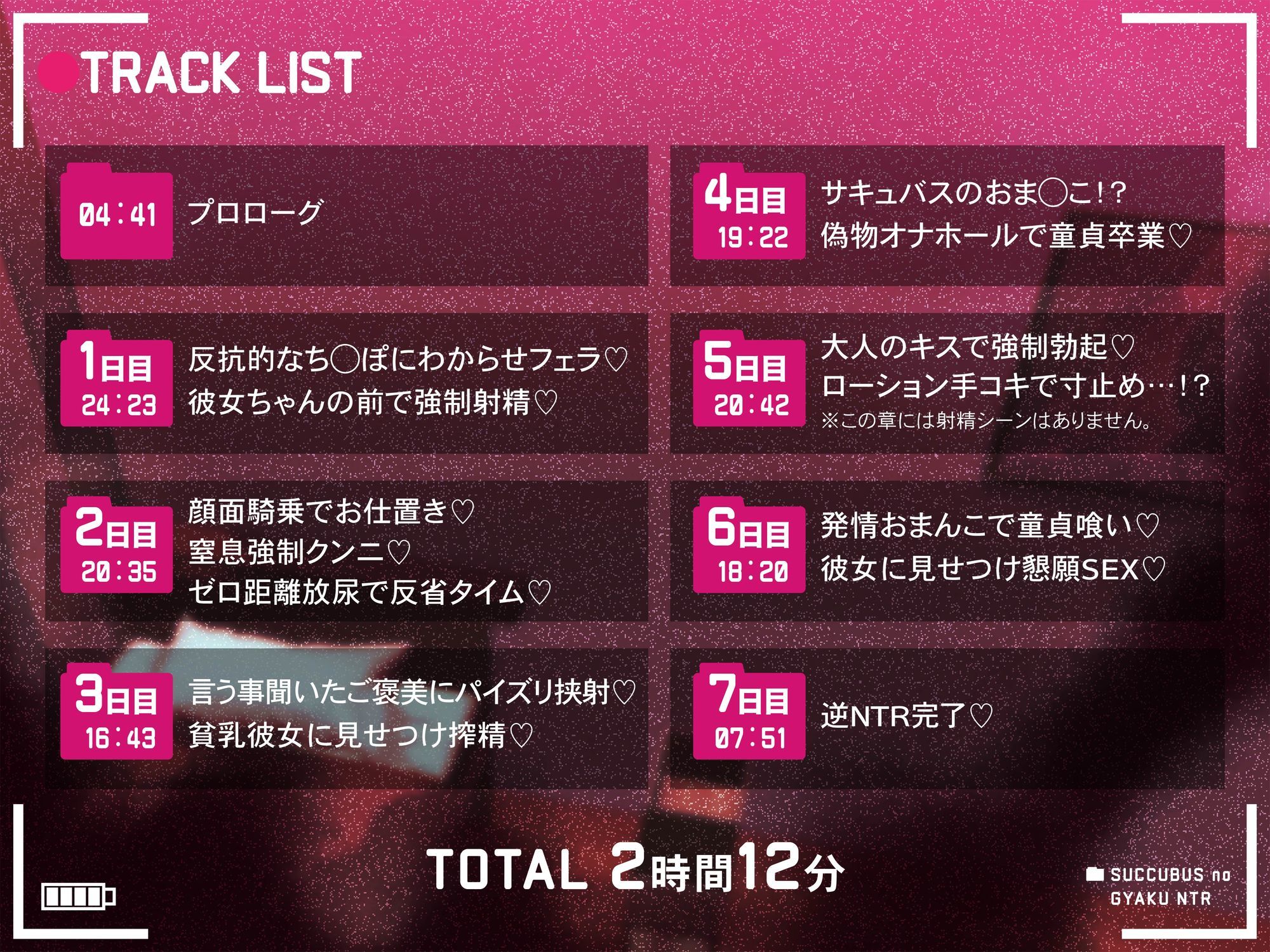 【逆レ】【逆NTR】サキュバスの逆NTR〜彼女持ちの貴方を拉致って無理やり搾精する1週間〜 画像3