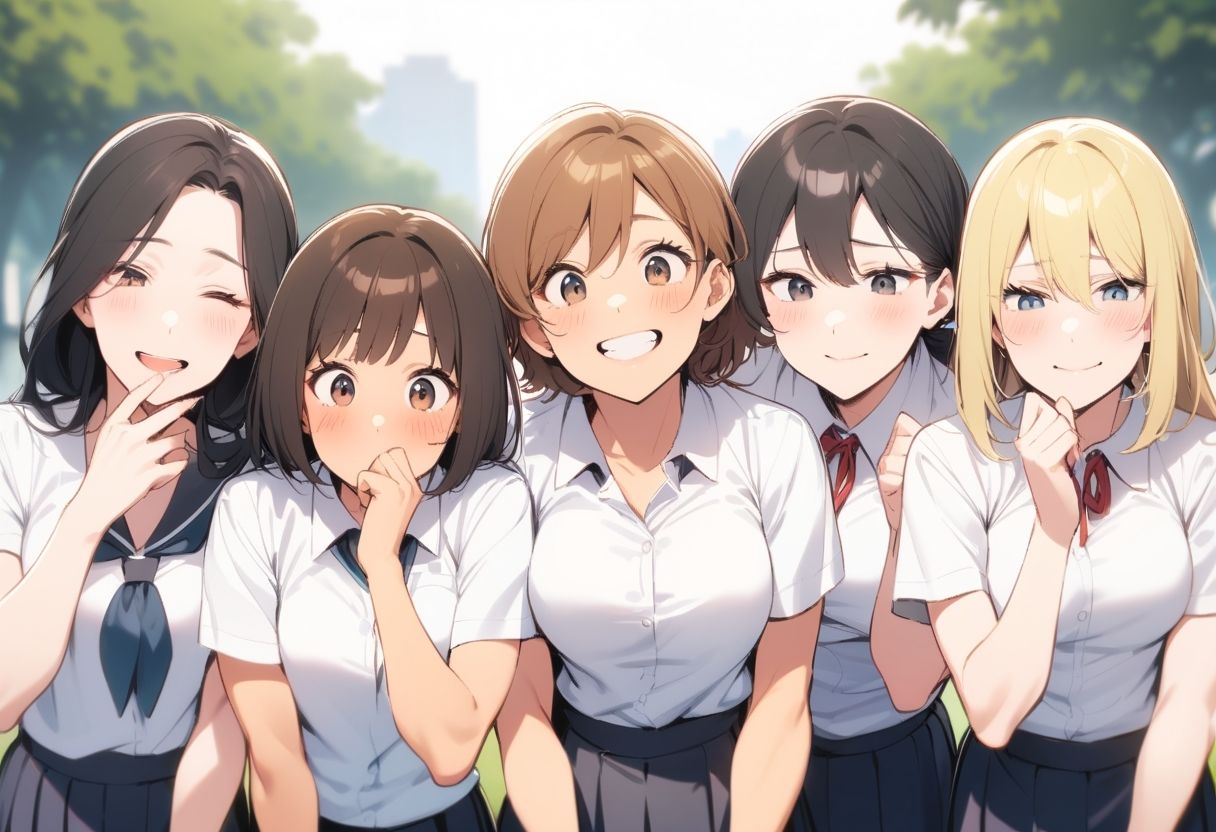 サンプル画像5:M男向けCFNMボイス  恥ずかしい短小包茎いじめ  女子校通学路編【第4話】女子校の可愛い女の子達の前で全裸にされて小さい包茎チンポ丸出しで踊らされる屈辱(CFNM女学園) [d_613895]