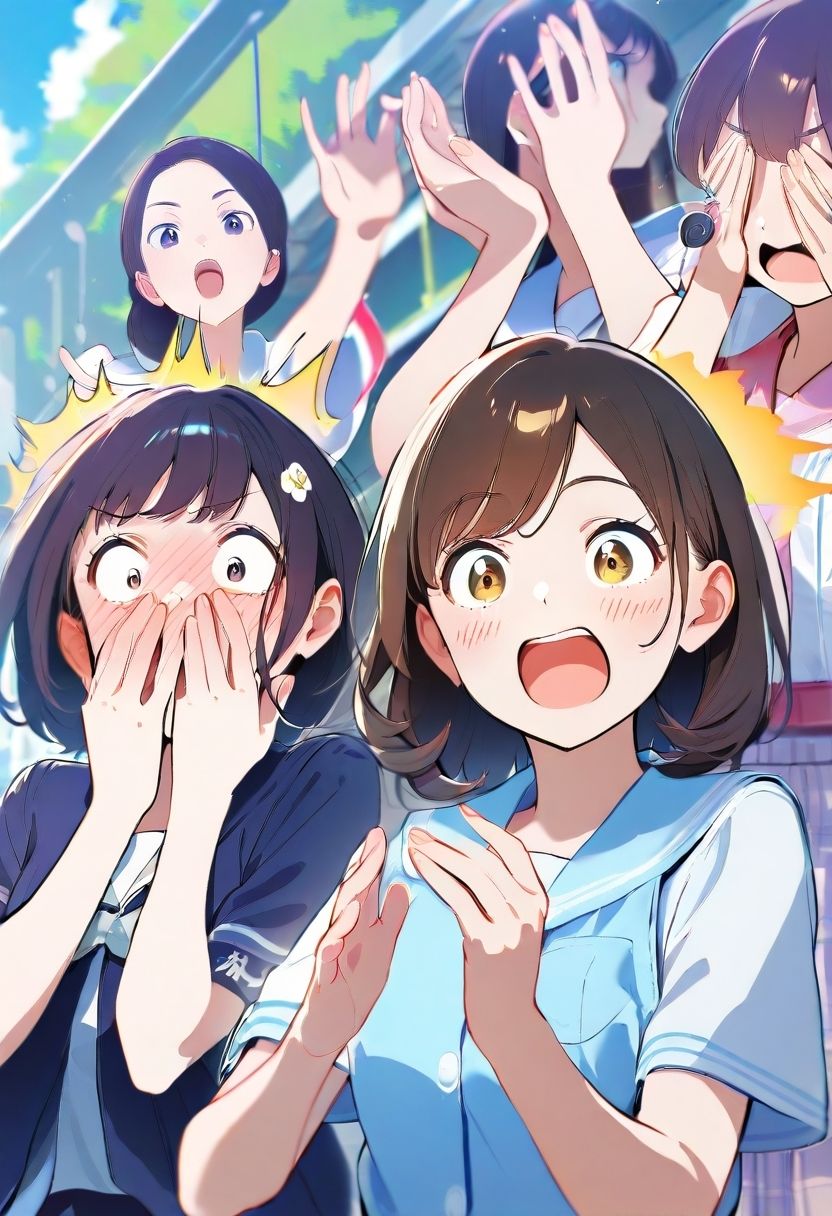 サンプル画像4:M男向けCFNMボイス  恥ずかしい短小包茎いじめ  女子校通学路編【第6話】軟弱な男子を全裸にして、小さな包茎チンポを丸出しで下校時刻の女子校の通学路を歩かせる虐め！(CFNM女学園) [d_614027]