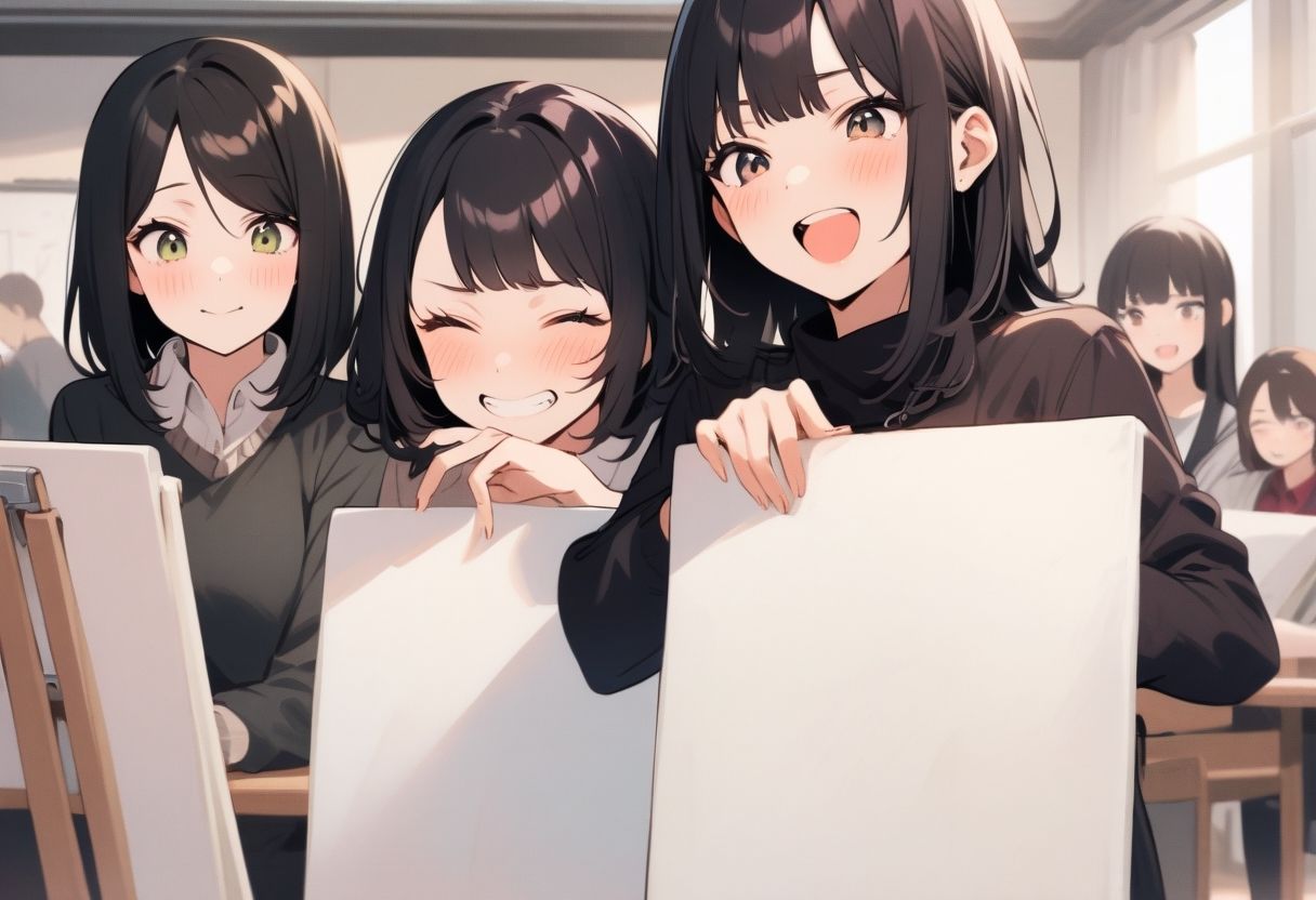 サンプル画像1:有栖川アリサのCFNM体験談 女子美大でヌードモデル！大勢の女子大生に小さな包茎チンポを笑われてしまう羞恥と屈辱のデッサン授業！(CFNM女学園) [d_614774]