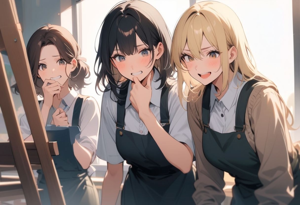 サンプル画像2:有栖川アリサのCFNM体験談 女子美大でヌードモデル！大勢の女子大生に小さな包茎チンポを笑われてしまう羞恥と屈辱のデッサン授業！(CFNM女学園) [d_614774]