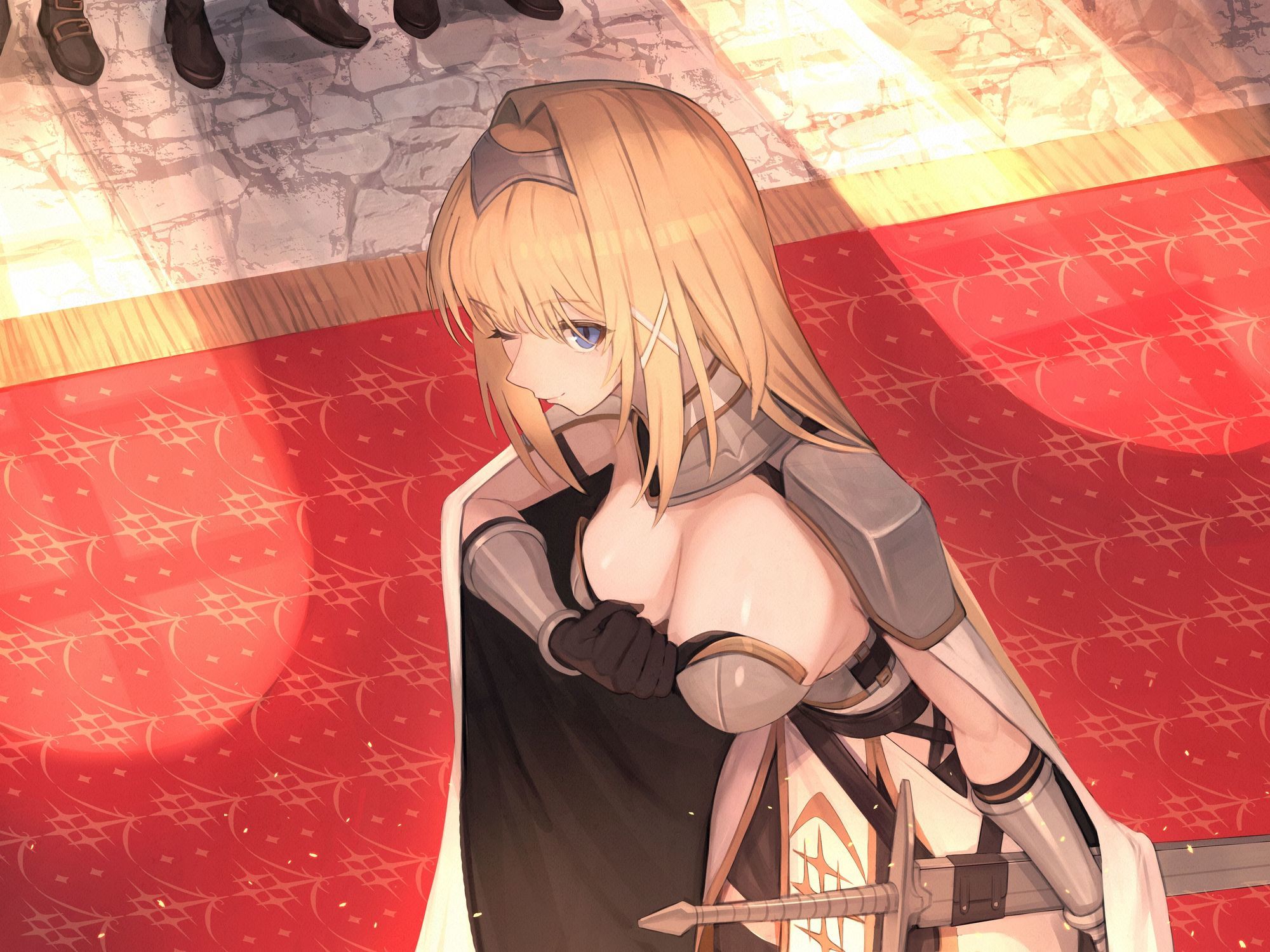 サンプル画像2:【本格ドラマCD】忠誠心の高い高潔な女騎士と紡ぐ、静かなラブロマンス  序章〜貴方だけに見せる、騎士の素顔〜(あいらぶメイド) [d_617982]