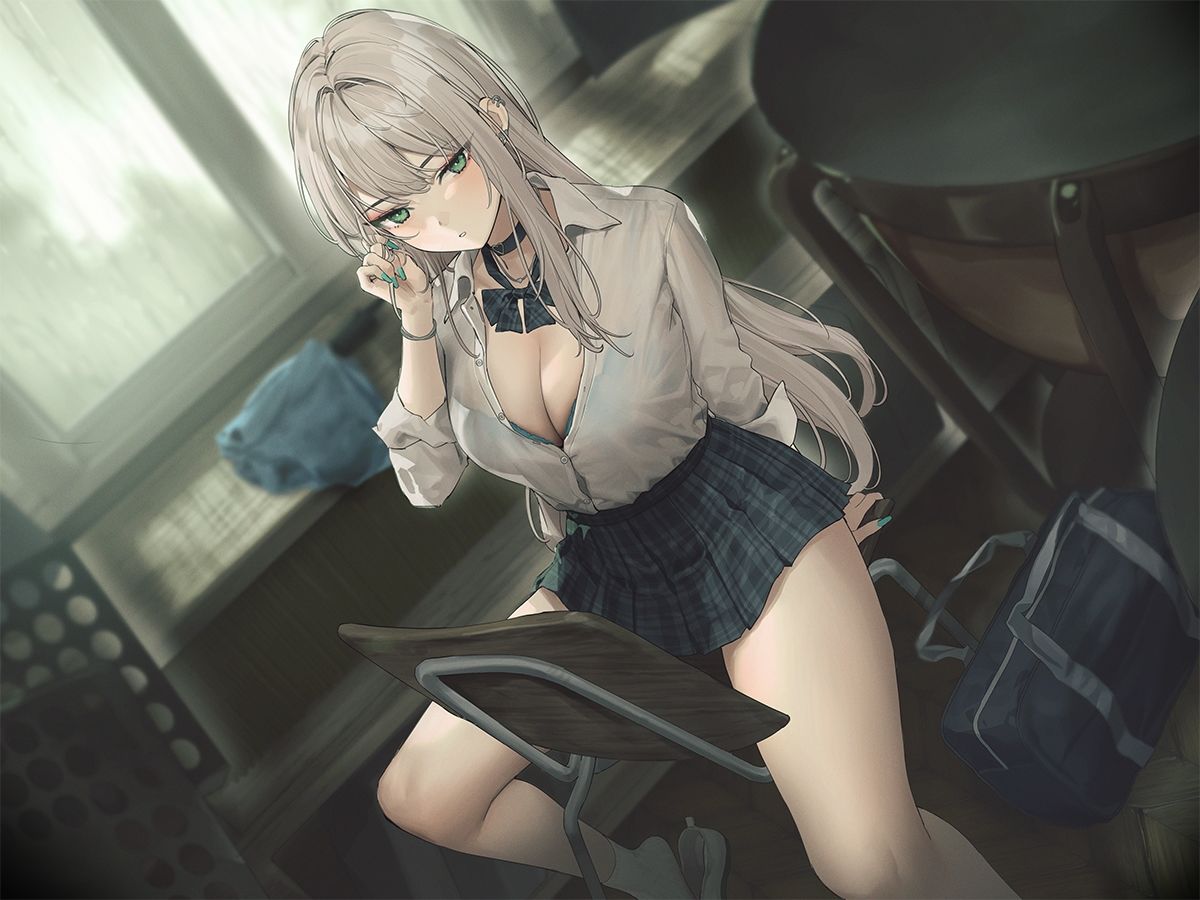 サンプル画像1:【雨音ASMR】ギャルと放課後と、雨雫。(ろんりーわん) [d_631333]