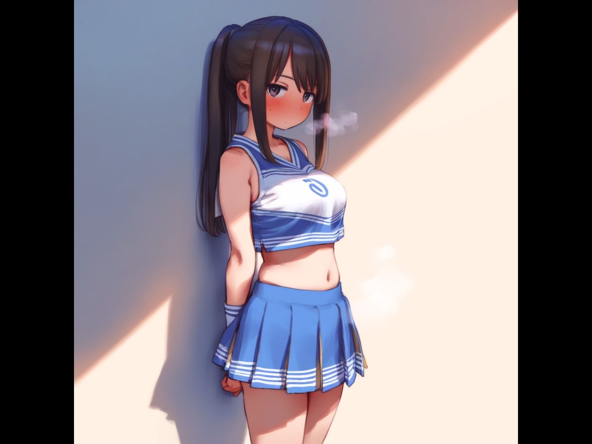 サンプル画像3:【寝取られ報告】チア彼女の寝取られを見ながら鬱勃起ちんぽをオナニーする彼氏【KU100】(ドM女史団) [d_633339]