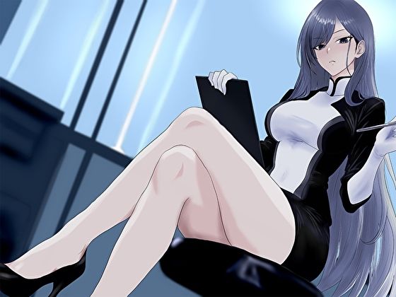 サンプル画像2:クール美女検査官の無慈悲な評価と冷酷オナサポによる事務的矯正射精指導「この射精レベル…ちん差値低すぎですね」(M屋) [d_633343]