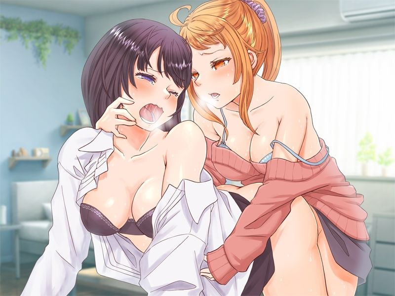 【百合・連続絶頂】大好きな先輩に酔った勢いで交尾ごっこ!【オホ声】 画像6