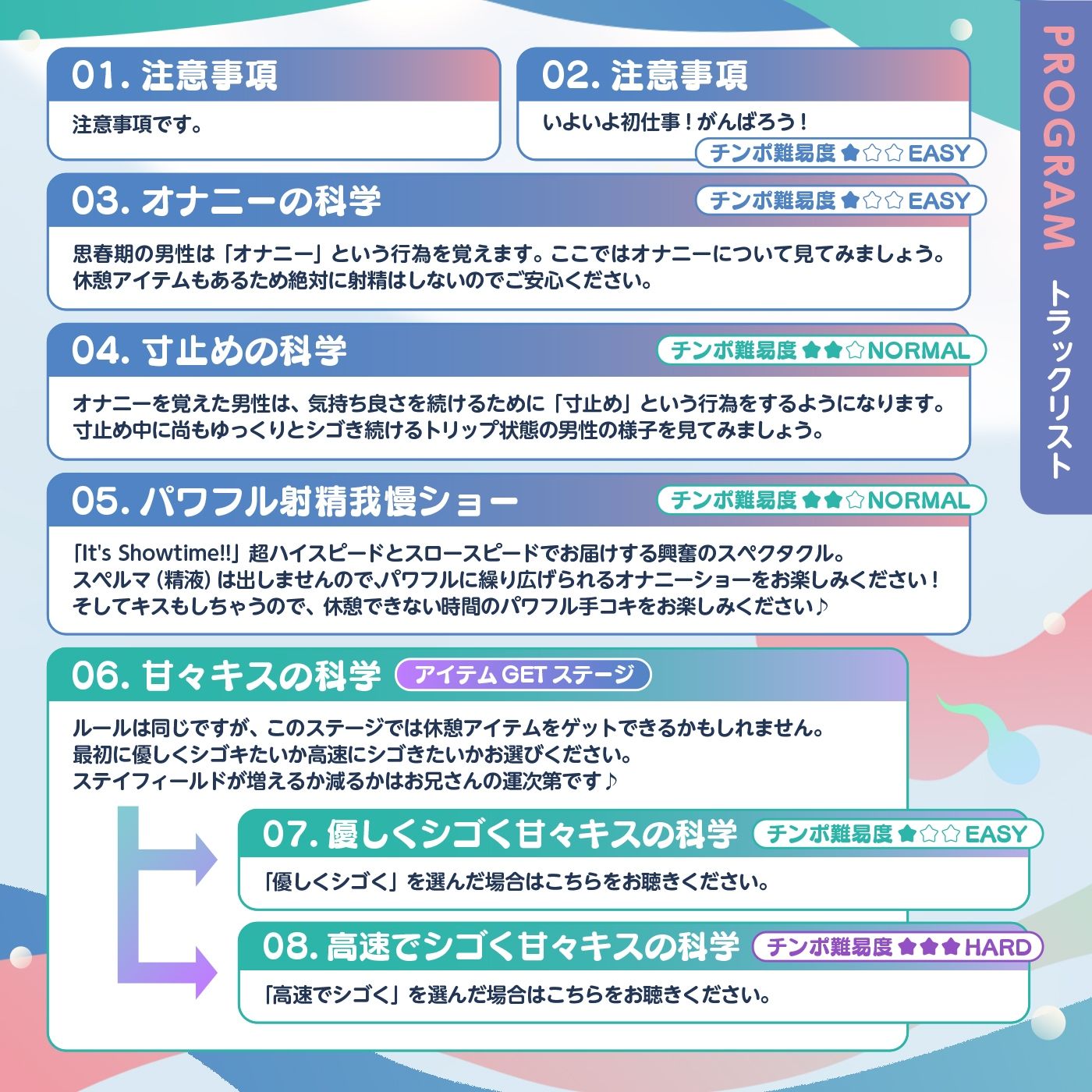 【脳トリップゲーム】「人間科学館」〜射精の科学・移動するシコシコボイスのリズムに合わせて射精を我慢しながら正社員を目指すアルバイト〜【左右ゲップ】 画像4