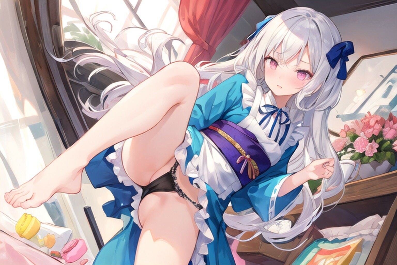 サンプル画像4:和風メイドカフェ，エトワールドゥメールにようこそ〜ゆな編世話焼きの妹に嫉妬されて絞り取られて射精管理されてしまった(九谷さんと愉快な仲間たち) [d_636854]