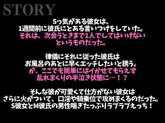 1週間の射精管理に耐えた大人M彼氏の喘ぎまくり生中出しえっち(CV:ジョルジ熊狼×シナリオ:悠希) 画像1