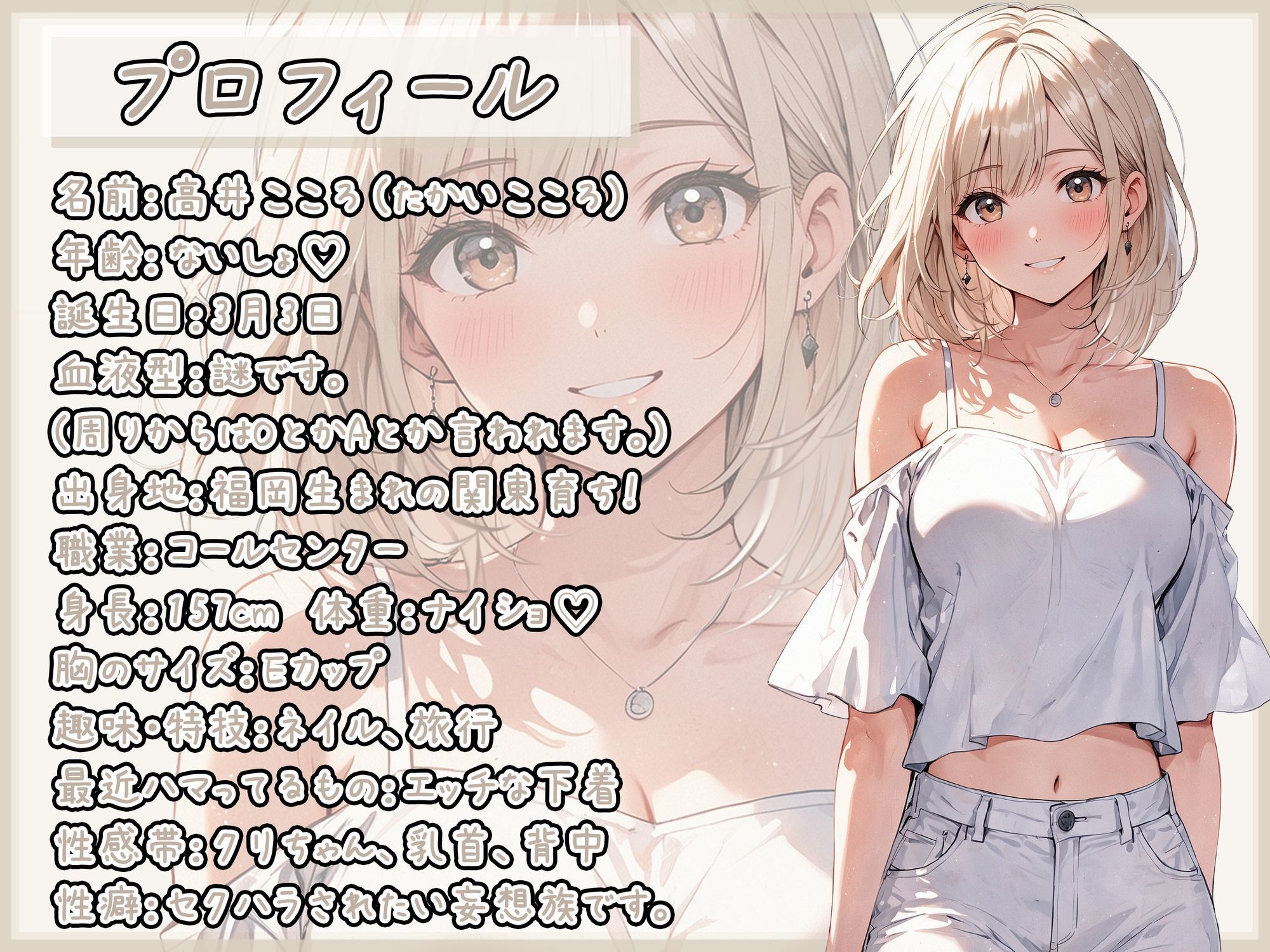 サンプル画像1:【オナサポ】セクシーボイスの同人声優高井こころ「ローションパイズリ」【高井こころ】(G-Sound) [d_641035]