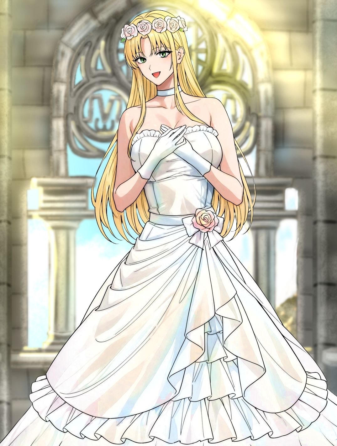 サンプル画像2:花嫁はふたなりオークに寝取られる【ふたなり女オーク3x新婚カップル】(玲の部屋) [d_641119]