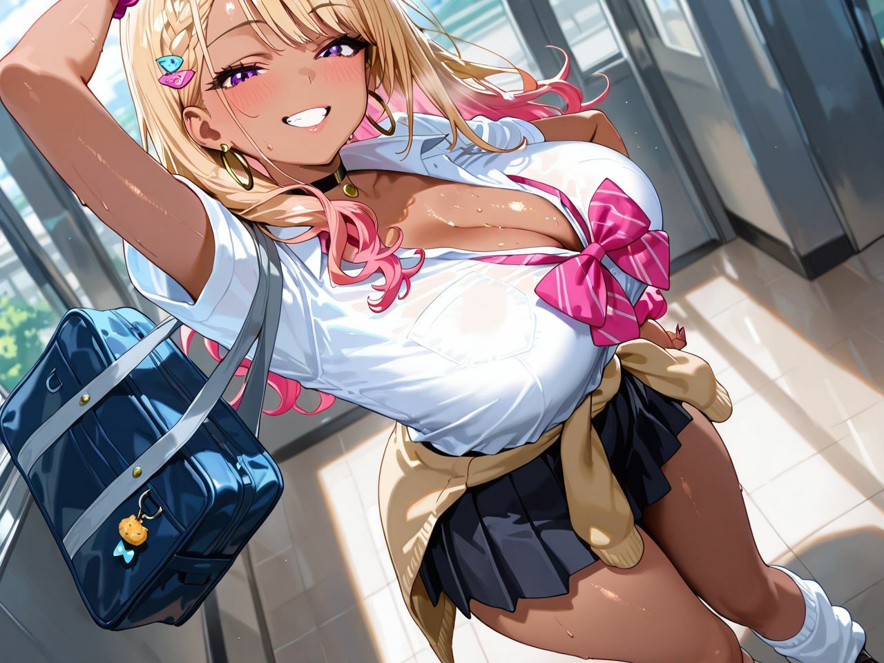 サンプル画像4:【分からせ×寝取り】かつての生意気ギャルに分からせピストン〜マッサージ店で偶然再会（はーと）旦那との電話中に寝取りSEX〜(シチュマニ屋) [d_642297]