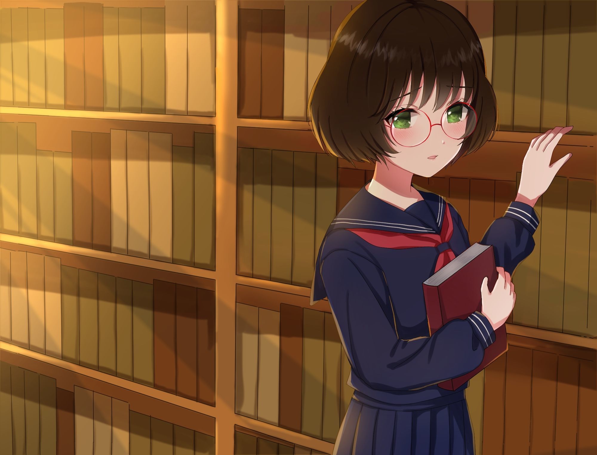 サンプル画像4:学園遊戯 〜内気な図書委員のキミは実はむっつりスケベだった話〜(ありがた屋) [d_643149]