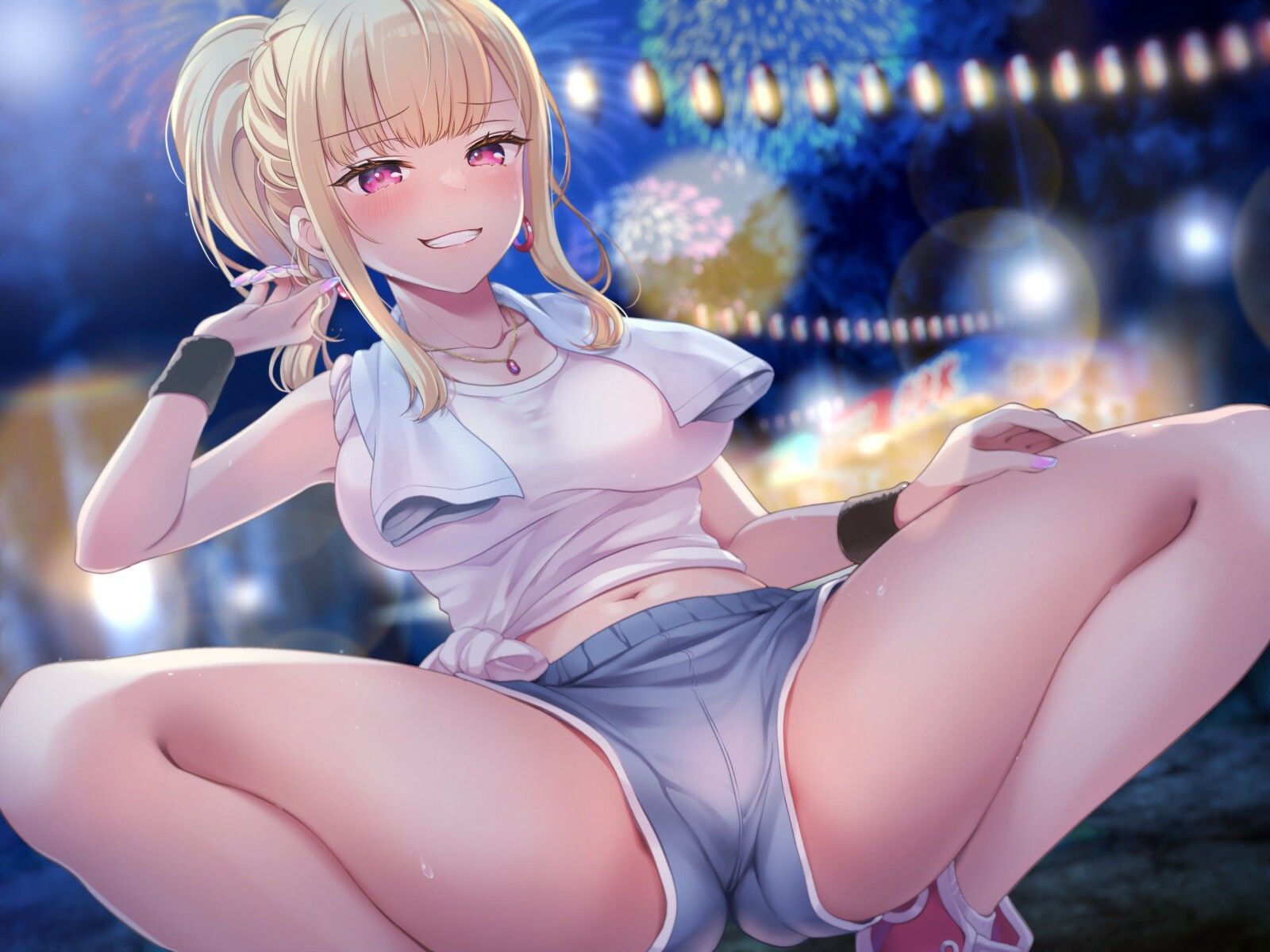 サンプル画像4:【オナサポ×挿入無し】ドSテキ屋ギャルの言いなりにされて…過剰な羞恥プレイで屋外罰ゲーム(うこんちゃん☆かんぱにぃ) [d_645228]