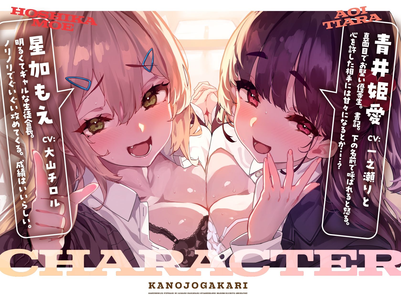 サンプル画像3:カノジョ係♪学園美女ふたりに愛されパコパコ射精管理ハーレム恋人性活(いちのや) [d_645293]