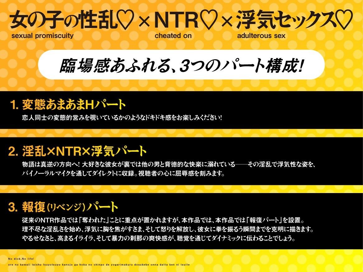 サンプル画像5:ノーチンポ・ノーライフ！！ -俺の可愛い体臭ツヨツヨ彼女が、他のチンポでヨガりまくるドスケベ女だった件について-(フォリモネクサス) [d_647470]