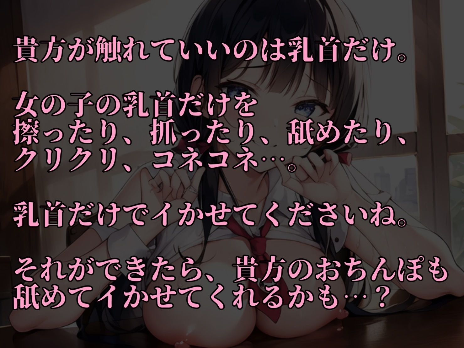 サンプル画像1:【100円作品！フェラ有】乳首いじり【乳首フェチ向け！】(petit for) [d_652037]