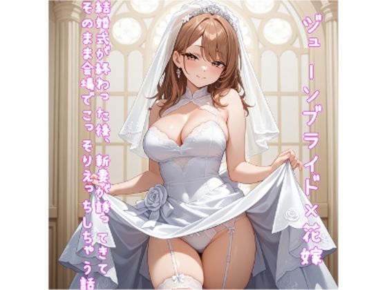 【5〜10分でさっくり抜けるシリーズ】結婚式が終わった後、新妻が誘ってきてそのまま会場でこっそりえっちしちゃう話 画像1