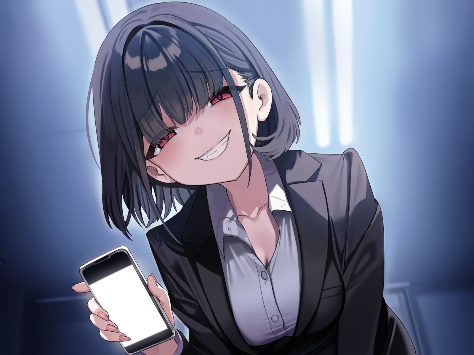 サンプル画像4:【甘サド×逆NTR】同僚地味OLの裏垢にDMしたら…ハメられ脅迫「もう堕ちちゃえばいいのに（はーと）」(うこんちゃん☆かんぱにぃ) [d_653450]