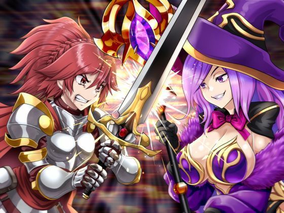 サンプル画像4:【リョナ】騎士ユリスと魔術師ミネルバの決闘 終わりなき闘いの果てに（CV.紺碧あおい）【バトル / 戦闘 / ダメージボイス】(紺碧レゾナンス) [d_656141]