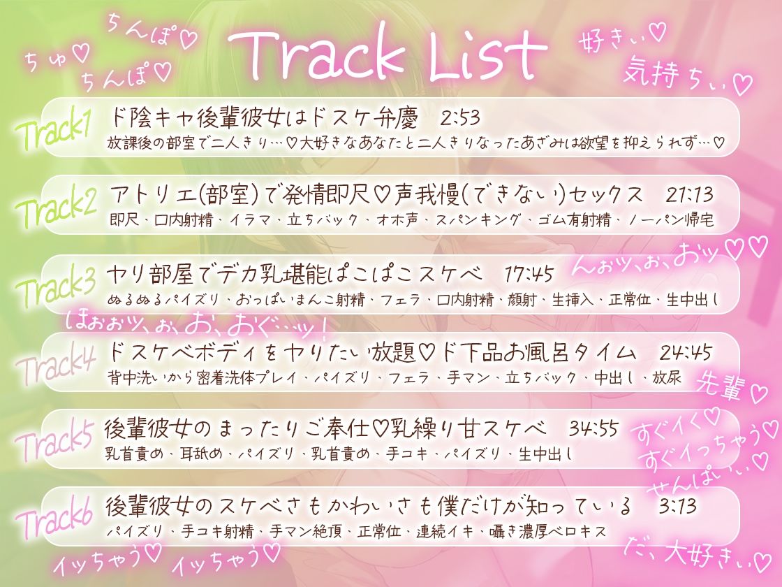 サンプル画像4:ど陰キャ後輩彼女はドスケ弁慶〜二人きりになるとドスケベになる後輩彼女とヤリまくりの放課後〜(とるだ屋ボイス) [d_657377]